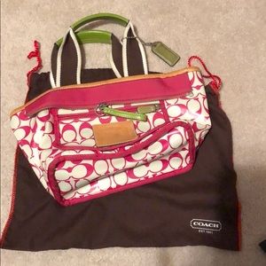 Reversible Hot Pink Coach Bag
